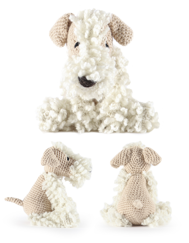 toft ed's animal Valentine the Wheaten Terrier amigurumi crochet